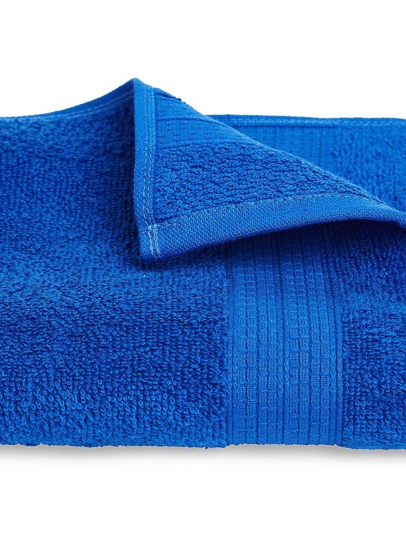 Spaces 100 Cotton Bath Towel Ladies Ultra Absorbency Easy Care Light Weight 400 GSM Blue Cotton Towels for Bath - Image 4