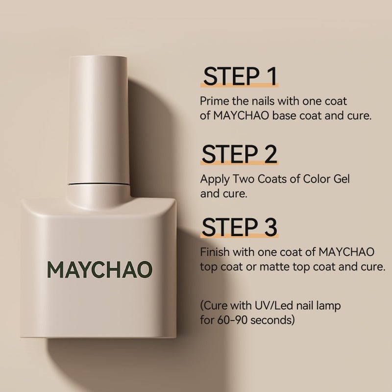 MAYCHAO 15ML Chameleon Gel Nail Polish 1Pc Green to Purple Nail Polish Soak Off UV LED Nail Gel Polish Nail Art Starter Manicure Salon DIY at Home, 0.5 OZ - Image 4