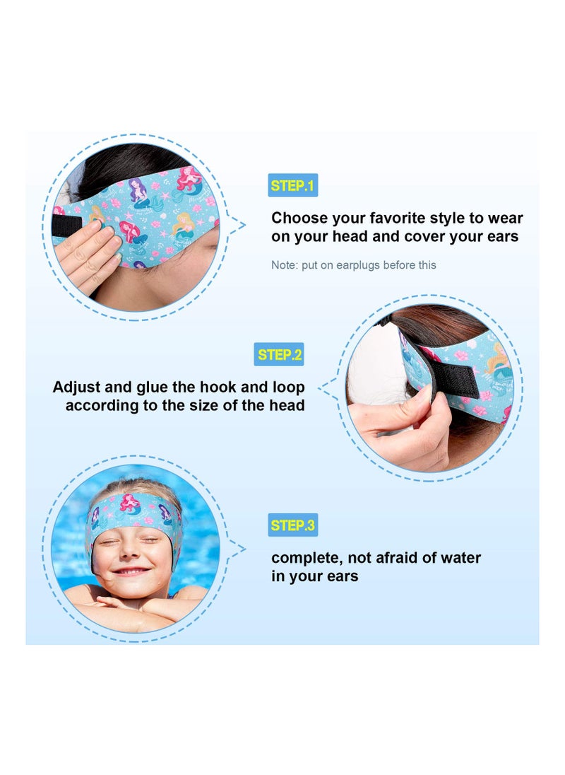 Generic - Adjustable Swimming Headband Set - 4 Pieces Ear Protection Bands for Kids and Adults, Ideal for Surfing, Bathing, and Kayaking to Keep Water Out of Ears. - Image 1