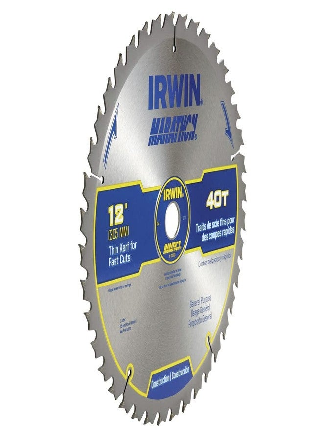 IRWIN Tools MARATHON Carbide Table/Miter Circular Blade, 12-Inch, 40T (14080) - Image 2