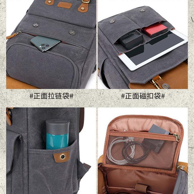 eWINNER Water Resistant Camera Backpack for DSLR and Laptop - Dark Grey - Image 3