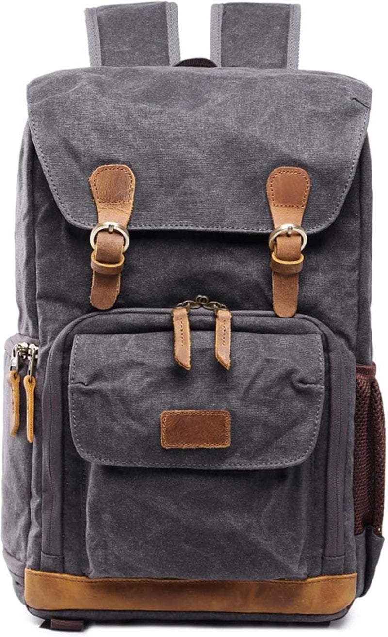 eWINNER Water Resistant Camera Backpack for DSLR and Laptop - Dark Grey - Image 1