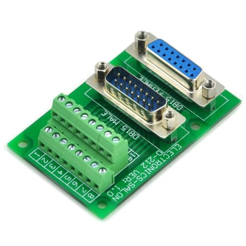 Electronics-Salon D-SUB DB15 Male/Female Header Breakout Board, DSUB Terminal Block, Connector. - Image 3