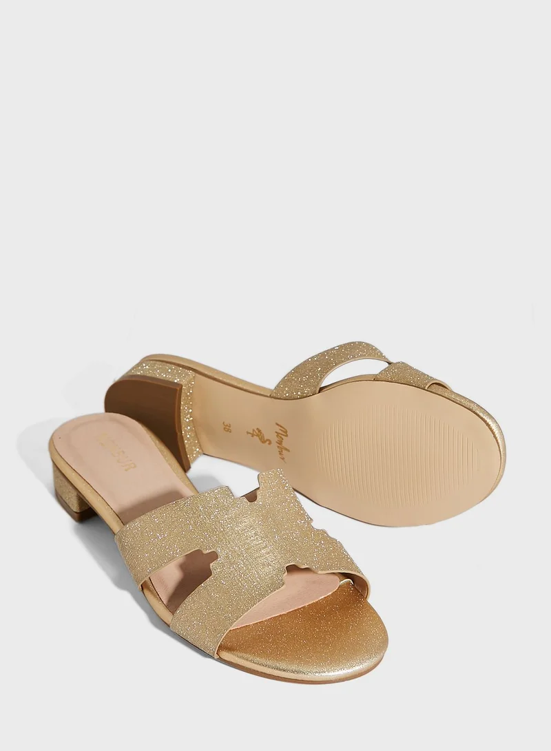 MENBUR Mule Capra Low Heel Sandals