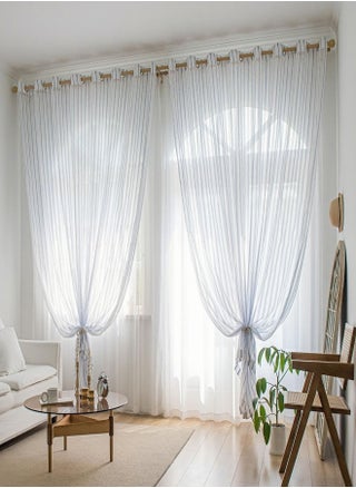 White with Blue