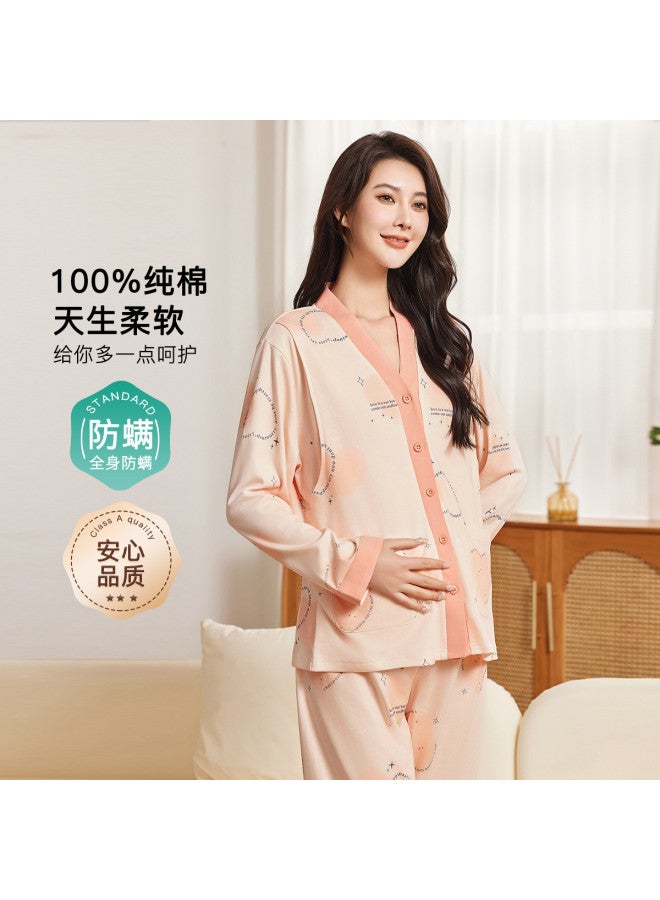 Fenton nursing Pajama Set For Maternity & Postpartum With Side Openings - Women's Loungewear - Image 3