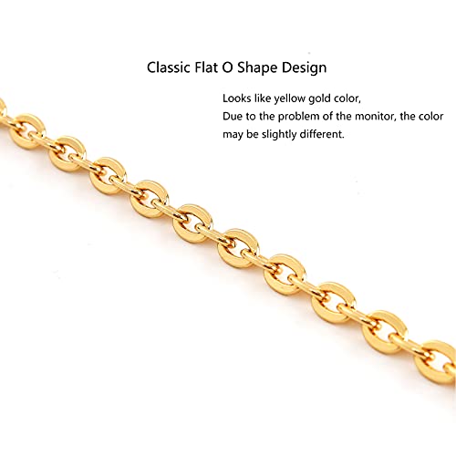 Xiazw Mini Copper Purse Chain Shoulder Crossbody Strap Bag Accessories Charm Decoration (Bright Gold, 46‘’) - Image 3