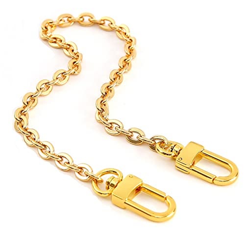 Xiazw Mini Copper Purse Chain Shoulder Crossbody Strap Bag Accessories Charm Decoration (Bright Gold, 46‘’) - Image 1