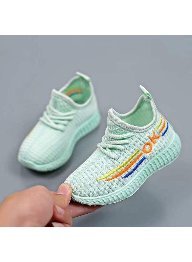 Children's Shoes Summer New Coconut Shoes Fly Woven Breathable Soft Bottom Sports Shoes Low Girl Casual Shoes