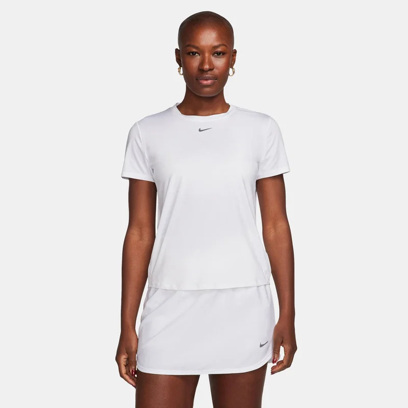 Nike White Women's One Classic Dri-FIT Training T-Shirt for Women | Best Price UAE