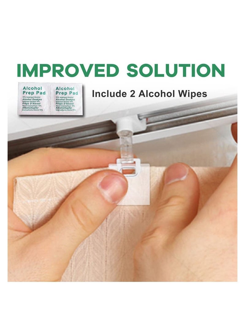 KASTWAVE 50 Pcs Clear Vertical Blind Repair Tabs,  Vane Savers Blind Repair Clips, Transparent Window Blinds Replacement Slats for Fixing Vertical Window Shades Slats - Image 4