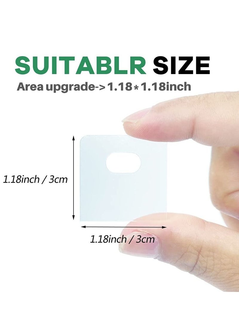 KASTWAVE 50 Pcs Clear Vertical Blind Repair Tabs,  Vane Savers Blind Repair Clips, Transparent Window Blinds Replacement Slats for Fixing Vertical Window Shades Slats - Image 2