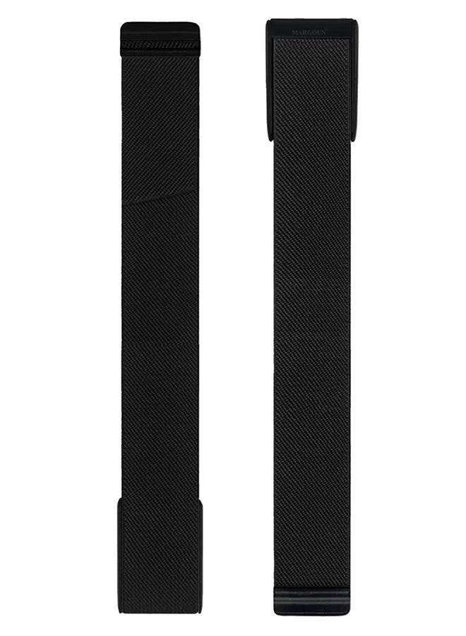 Premium Adjustable Nylon Strap for WHOOP 5, MG,One, Peak and Life – Lightweight & Breathable Replacement Band - Black - Image 4