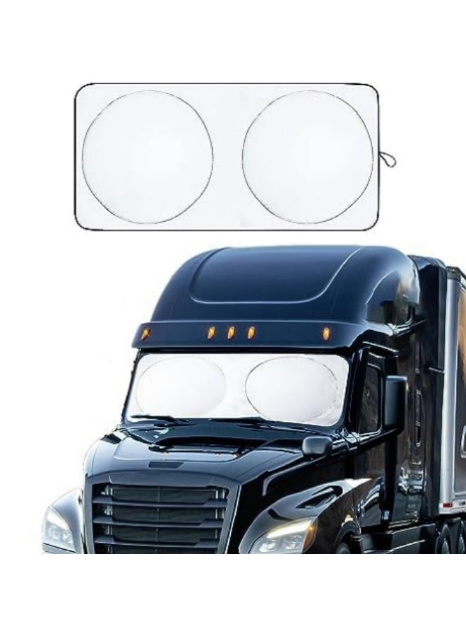 GGEROU Front Windshield Sun Shade,Thicken 5-Layer UV Reflector Accordion Folding Auto Front Window Sunshade Visor Shield Cover 190*90cm - Image 1