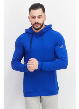 Adidas Men Sportswear Fit Long Sleeves Training Hoodie, Blue  - Image 1