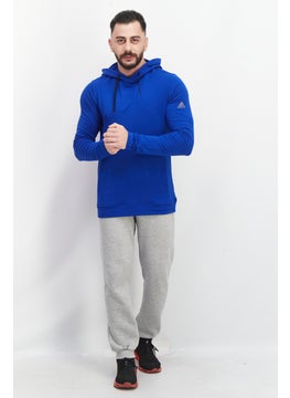 Adidas Men Sportswear Fit Long Sleeves Training Hoodie, Blue  - Image 2