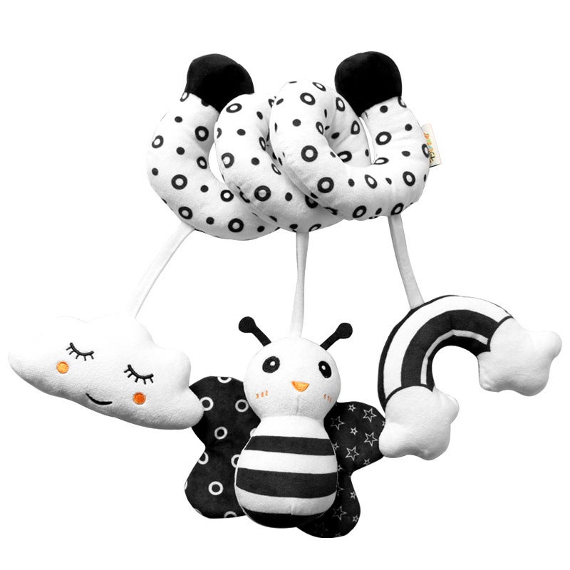 Hanging Toys for Baby Stroller, Animal Stroller, Car Seat, Hanging Rattles, Crib Pram for Newborns (BEE) - Image 1