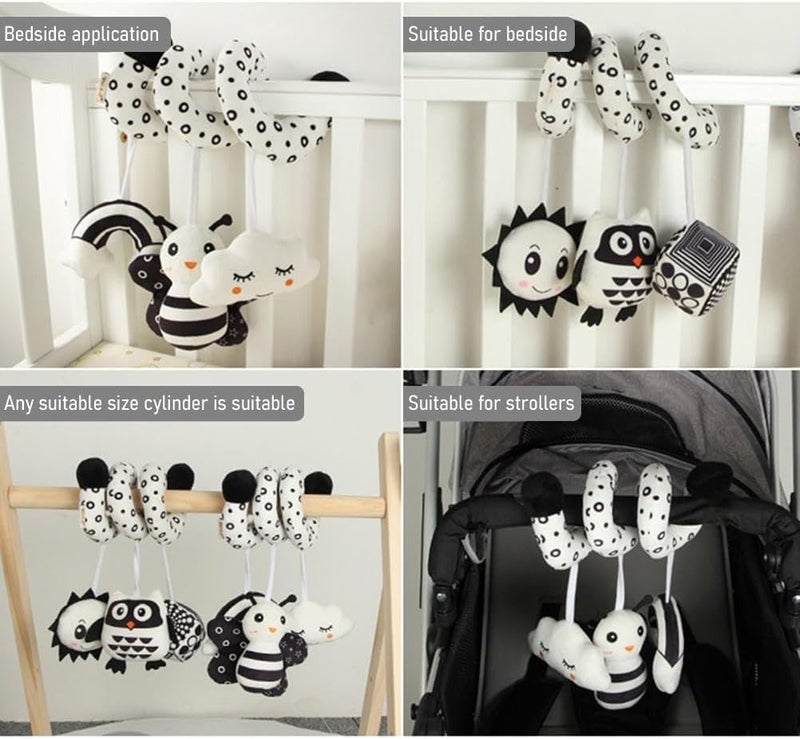Hanging Toys for Baby Stroller, Animal Stroller, Car Seat, Hanging Rattles, Crib Pram for Newborns (BEE) - Image 5