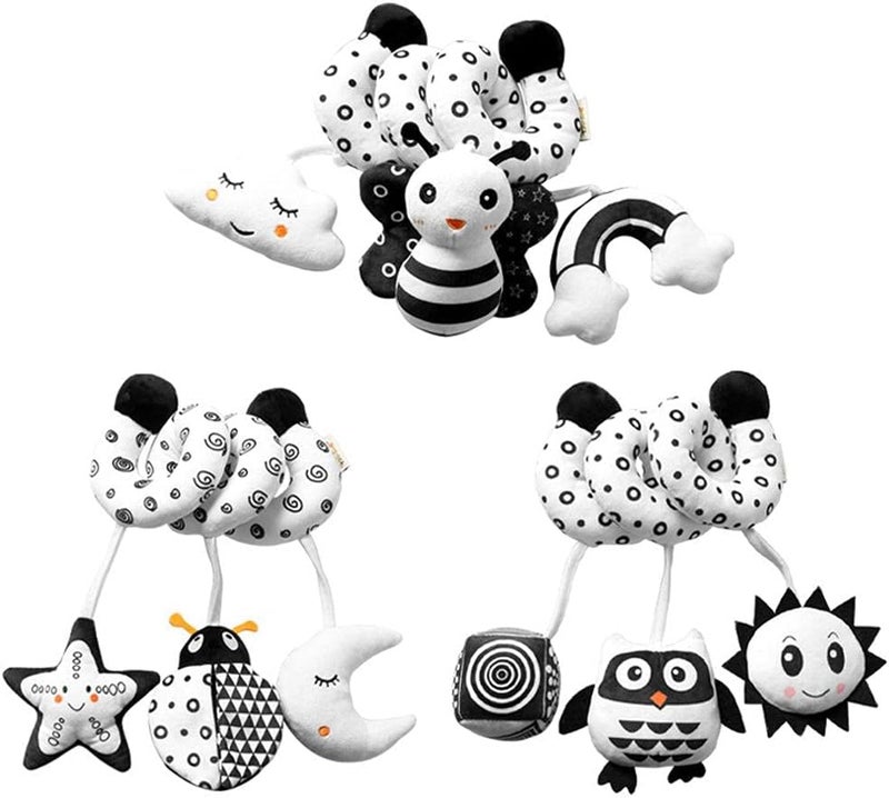 Hanging Toys for Baby Stroller, Animal Stroller, Car Seat, Hanging Rattles, Crib Pram for Newborns (BEE) - Image 2