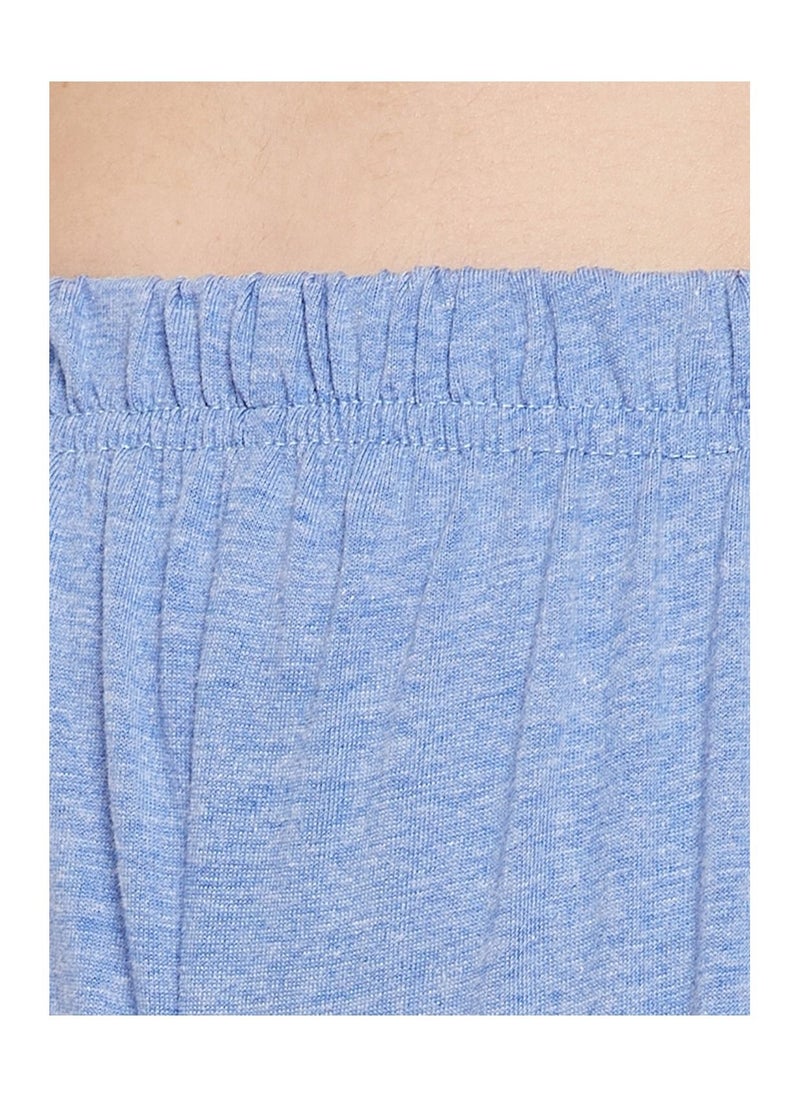 Clovia - Chic Basic Pyjama in Powder Blue -Cotton - Image 1