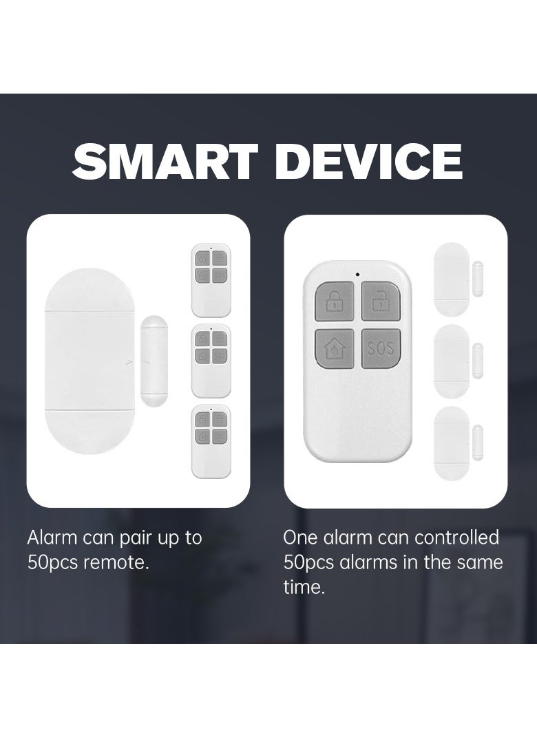 Generic Smart Door Window Detector 130dB Loud with Remote Control 50ft Range Anti-Theft Sensor  - Image 3