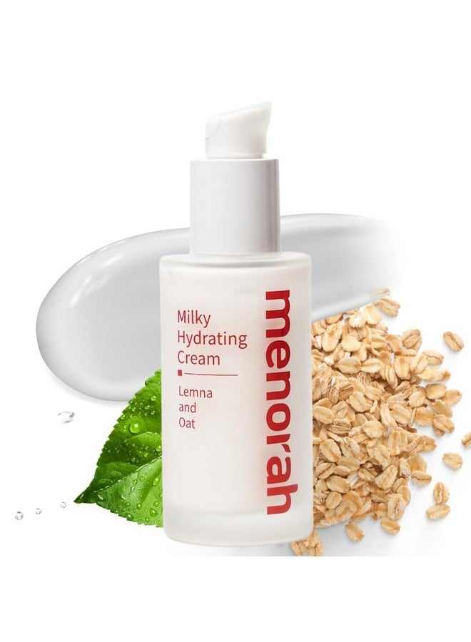 MENORAH مينورا للعناية بالبشرة - كريم مرطب بالحليب - بالليمنا والشوفان، لوشن للوجه، خفيف الوزن للغاية، للبالغين، كريم مرطب للوجه، تفتيح طبيعي للبشرة، روتين تجميل يومي - Image 1