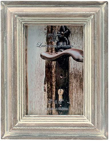 Lawrence Frames 4x6 Washed Gray Picture Frame - Image 4