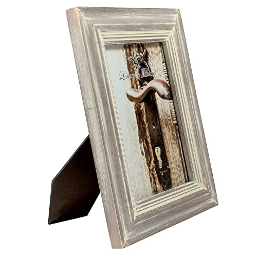 Lawrence Frames 4x6 Washed Gray Picture Frame - Image 2
