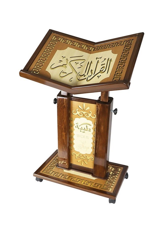 ريبنيو قاعدة  مصحف خشبي متين عالي الجودة حجم كبير  - Image 1