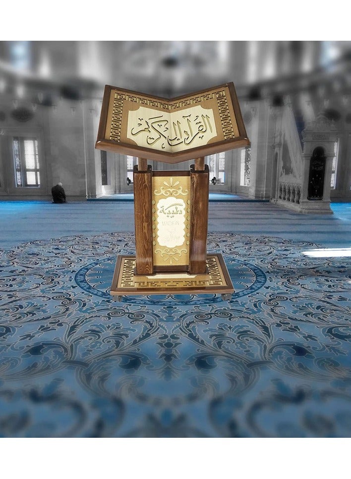 ريبنيو قاعدة  مصحف خشبي متين عالي الجودة حجم كبير  - Image 5