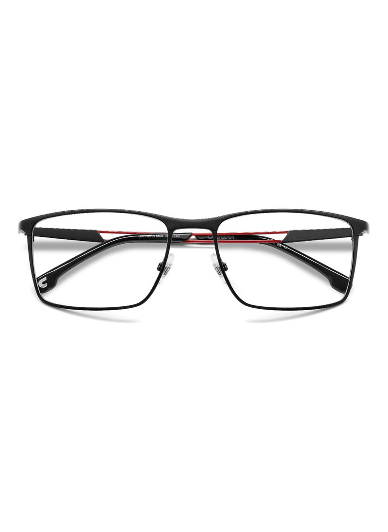 Carrera Men's  Rectangular Shape Stainless Steel Sunglasses Carrera 8898  38 - Lens Size: 38.1 Mm - Mt Blk Rd  - Image 4