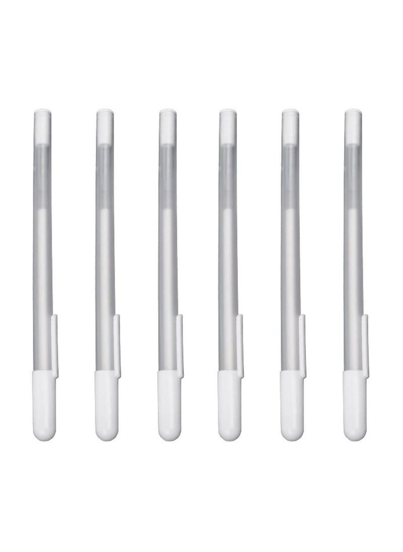 minkissy minkissy 6Pcs Eyebrow Mapping Pencil  White Eyebrow Pen White Microblading Pen Markers for Skin Makeup Position Mapping Mark Tools Brow Mapping Pen White 
