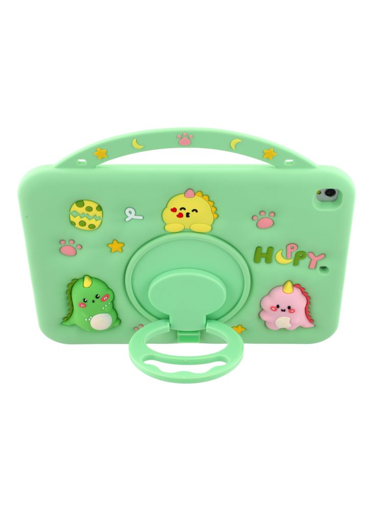 Silicone Case for iPad 10.2 (2021)/(2020)/(2019)/iPad Air 10.5 inch (2019)/Pro 10.5-inch (2017) Rotating Kickstand Hand Grip Cute Tablet Cover - Image 2