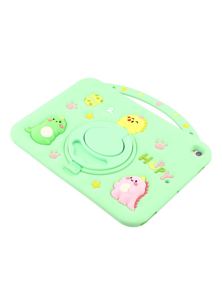 Silicone Case for iPad 10.2 (2021)/(2020)/(2019)/iPad Air 10.5 inch (2019)/Pro 10.5-inch (2017) Rotating Kickstand Hand Grip Cute Tablet Cover - Image 4
