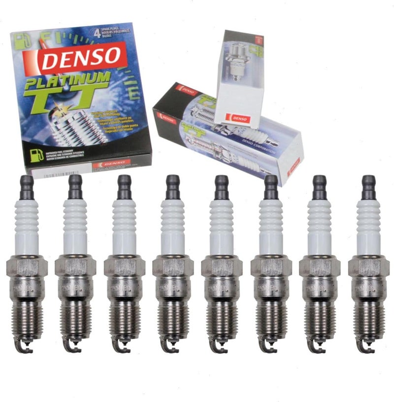 Sixity Auto DENSO Platinum TT Spark Plugs - 8 Pack for Chevrolet Tahoe V8 (1996-2014) - Image 1