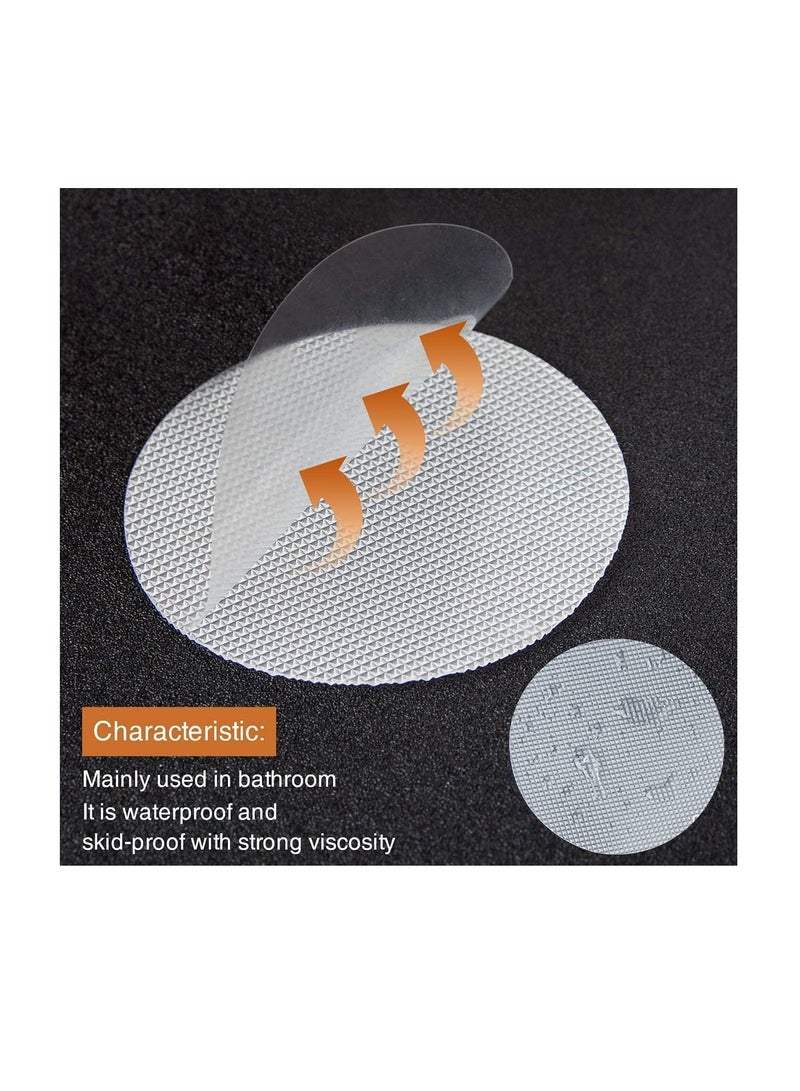ECVV ECVV 24PCS Non-Slip Bathtub Stickers - Safety Adhesive Decals with Silicone Scraper for Bath Tubs, Showers, Stairs & Ladders(Clear)  - Image 2