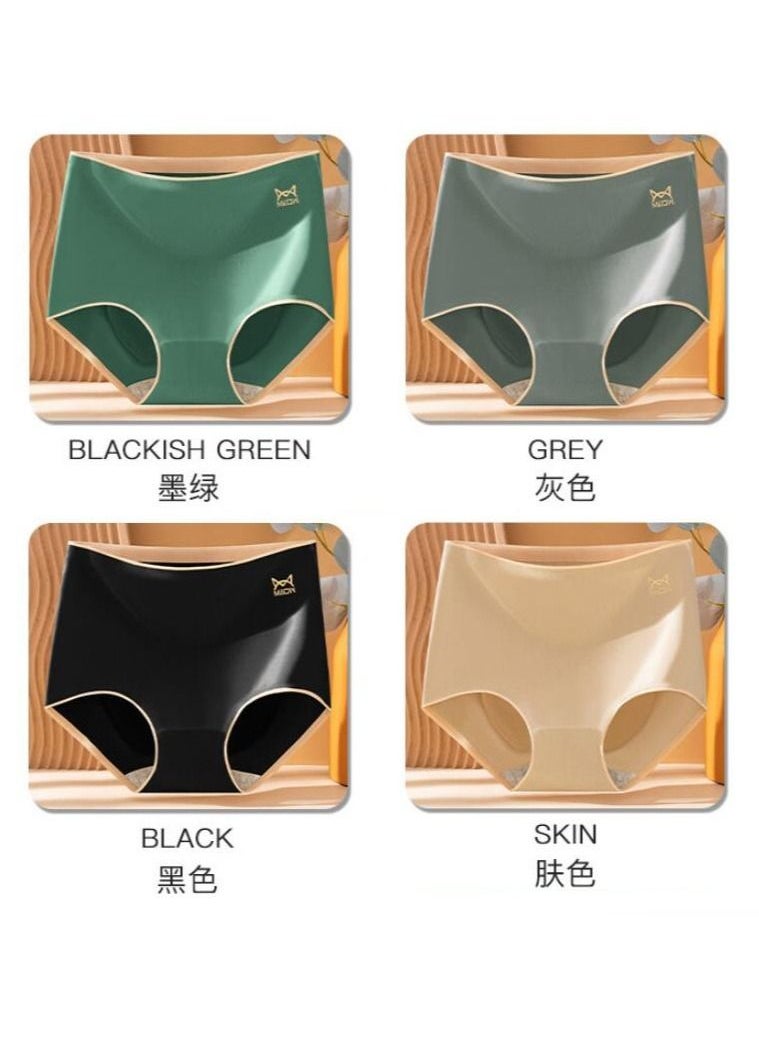 NIBEMINENT 4-Piece Of Women's  Panties Cotton Underwear  Briefs  - Image 1