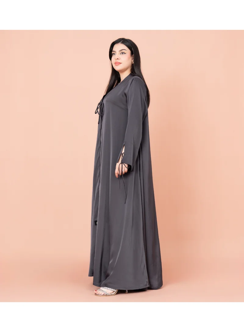 IKKXA Front Tie Open Abaya