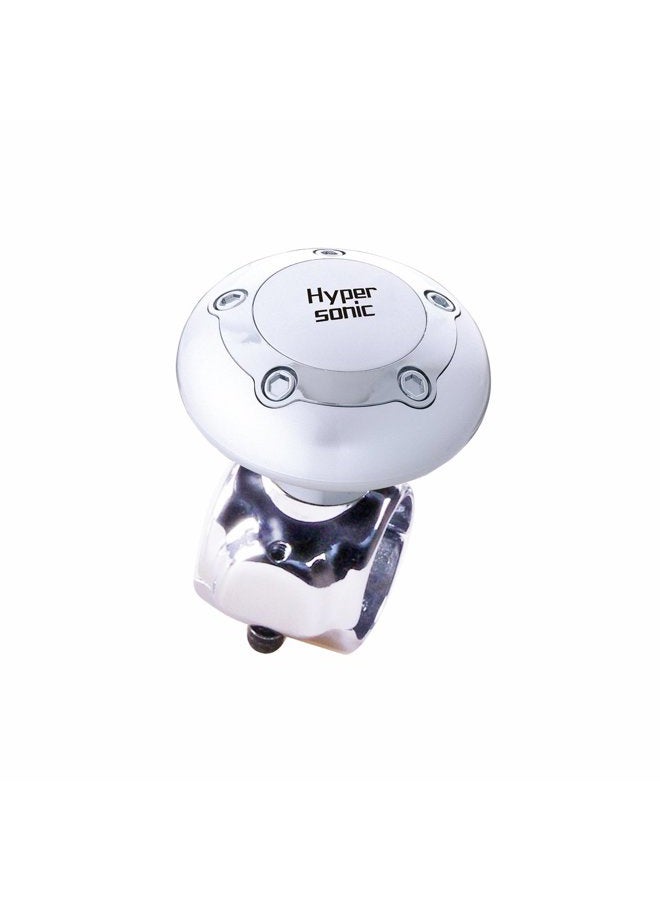 Hypersonic Vehicle Power Handle Car Steering Wheel Spinner Accessory Knob Universal Fit for Car (Silver) - Image 1