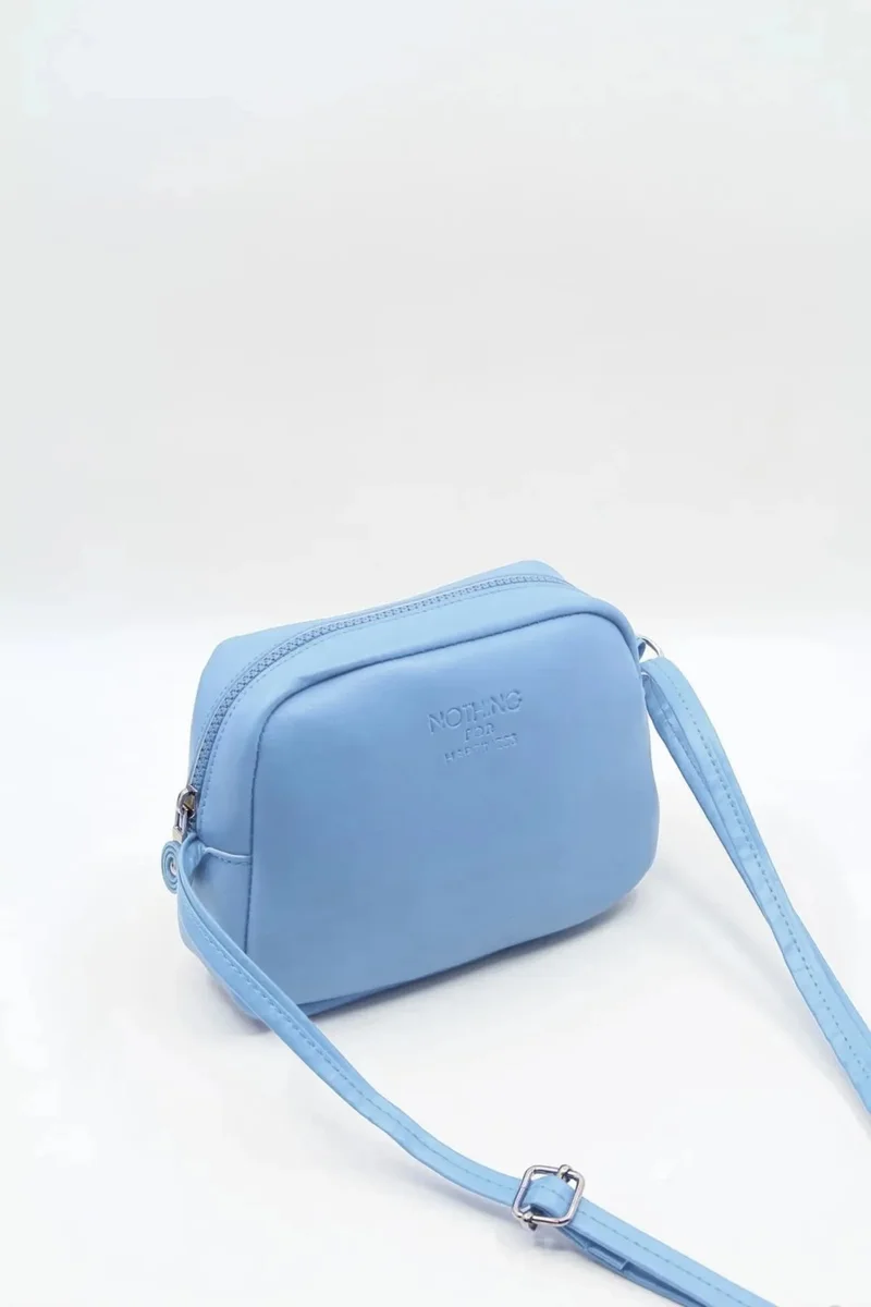 نوثينج 3-Piece Snap Bag Plush Bag Urban Bag Set with Necklace
