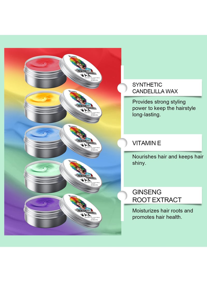 wiieey Temporary Hair Dye for Kids, Strong Styling Power to Shape Hairstyle, Beautiful Hair Color Dye, Gentle Formula, Healthy Hair Dye, Multiple Colors Available (Red) - Image 4