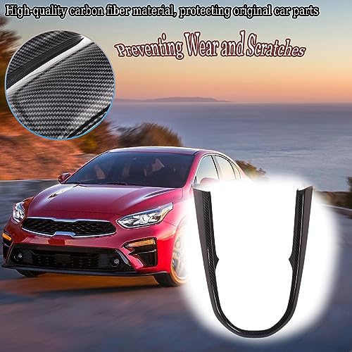 MUXEE Inner Center Console Gear Shift Panel Cover Trim for Kia Forte K3 2019 2020 2021 2022 2023 2024 - ABS Carbon Fiber Sport Interior Accessories - Image 4