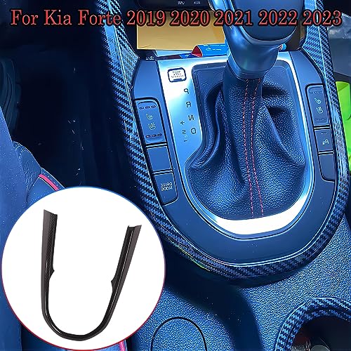 MUXEE Inner Center Console Gear Shift Panel Cover Trim for Kia Forte K3 2019 2020 2021 2022 2023 2024 - ABS Carbon Fiber Sport Interior Accessories - Image 2