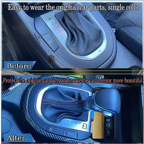 MUXEE Inner Center Console Gear Shift Panel Cover Trim for Kia Forte K3 2019 2020 2021 2022 2023 2024 - ABS Carbon Fiber Sport Interior Accessories - Image 3