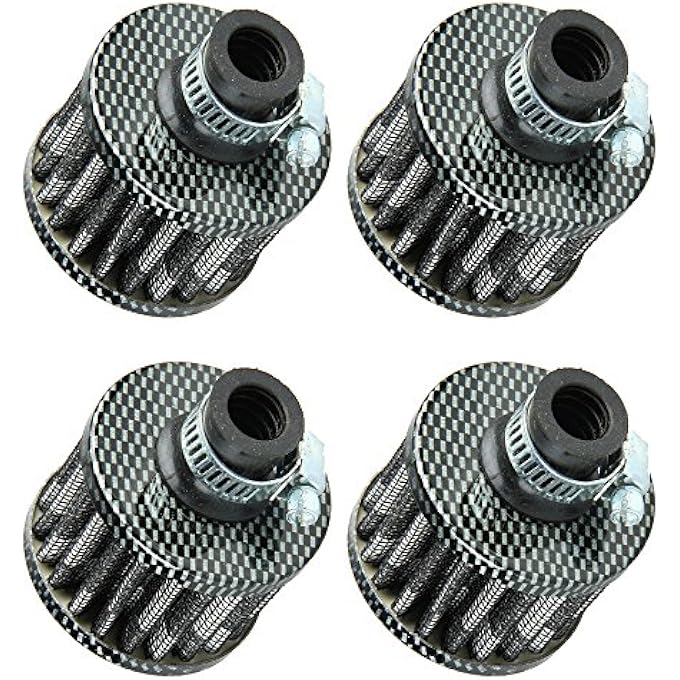 ESUPPORT 12mm Mini Blue Cone Cold Air Intake Filter Turbo Vent Car Pack of 4 CXAF09A - Image 1
