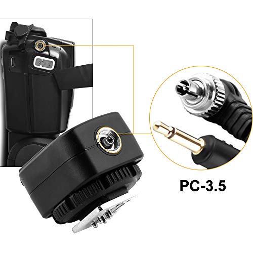 Pixel محول فلاش بيكسل e-TTL مع منفذ PC إضافي لتزامن الفلاش لكاميرات كانون DSLR وفلاشات - Image 4