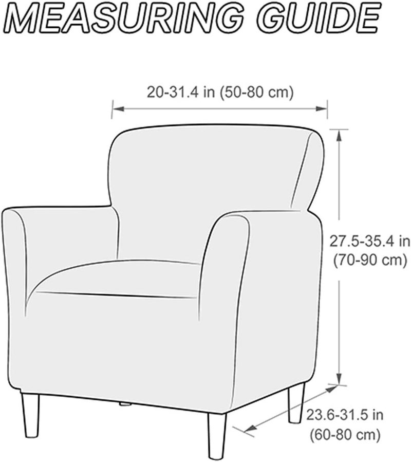 SONNACH Stretch Chair Covers with Arms 1-Piece Banquet Armchair Slipcover Velvet Mid Century Modern Armchair Slipcover Anti-Slip Furniture Protector for Living Room Friendly for Kids Pets (Off White) - Image 3
