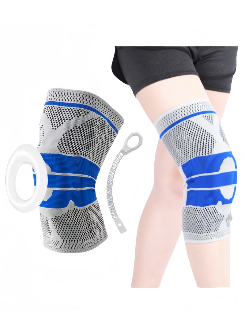 وسادات ركبة من السيليكون لامتصاص الصدمات - وسادات ركبة متعددة الوظائف - وسادات ركبة مريحة وجيدة التهوية للرجال - وسادات ركبة لتخفيف ضغط الركبة - Image 1