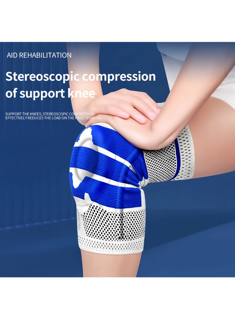 وسادات ركبة من السيليكون لامتصاص الصدمات - وسادات ركبة متعددة الوظائف - وسادات ركبة مريحة وجيدة التهوية للرجال - وسادات ركبة لتخفيف ضغط الركبة - Image 4