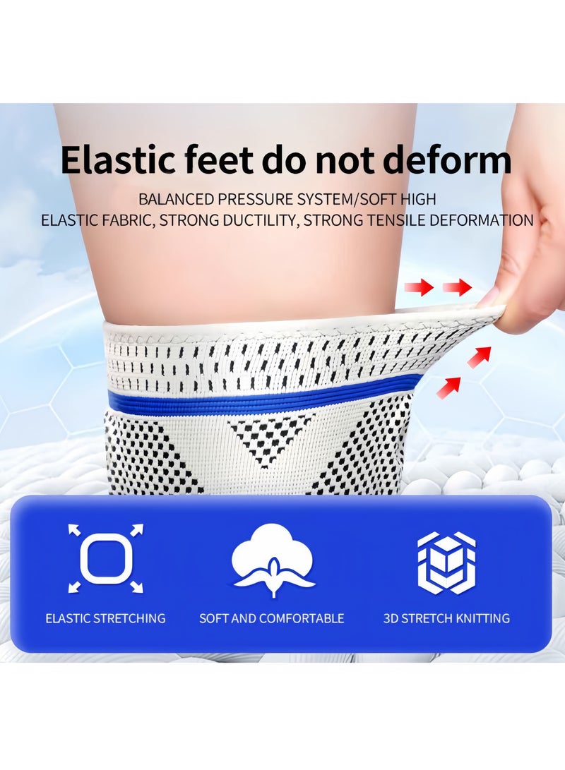 وسادات ركبة من السيليكون لامتصاص الصدمات - وسادات ركبة متعددة الوظائف - وسادات ركبة مريحة وجيدة التهوية للرجال - وسادات ركبة لتخفيف ضغط الركبة - Image 5